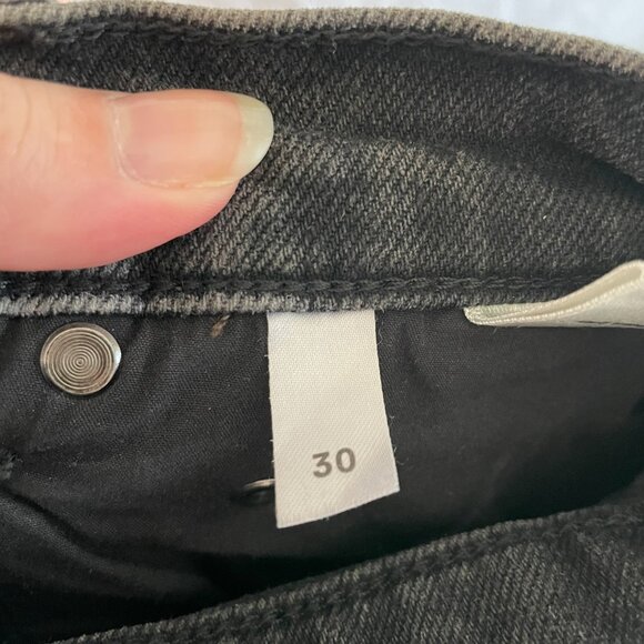 Reformation Liza Button Fly High Rise Straight Jeans Yuma - Size 30 - Picture 3 of 4